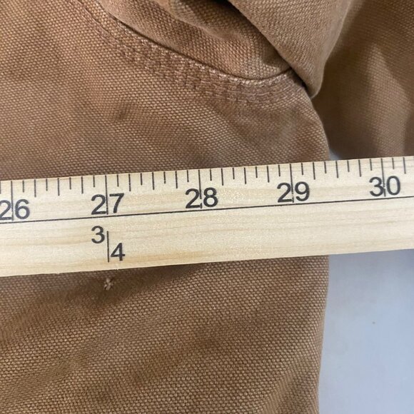 Vintage Dunbrooke Canvas Jacket Mens XL Tan Corduroy Collar Quilted Lined Utilit - Picture 11 of 13